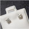 Image 2 : 14K WHITE GOLD DIAMOND (0.4CT,SI1-2,G-H) EARRINGS
