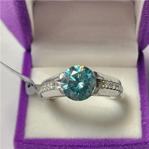 SILVER MOISSANITE MEN'S RING (2.45CT) RING