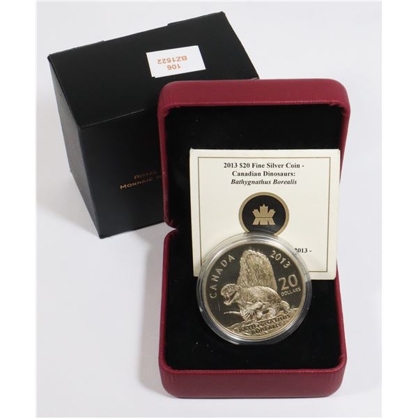 2013 $20 FINE SILVER COIN