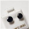 Image 2 : 10K WHITE GOLD BLACK MOISSANITE(1.9CT) EARRINGS