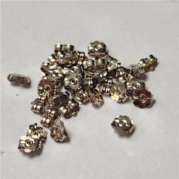 10K WHITE GOLD 1G 35PCS EARRING BACKS