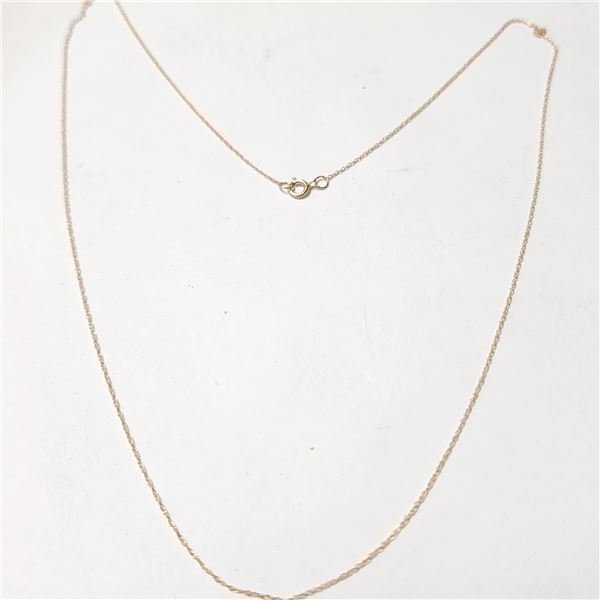 14K YELLOW GOLD 0.23G 18" NECKLACE