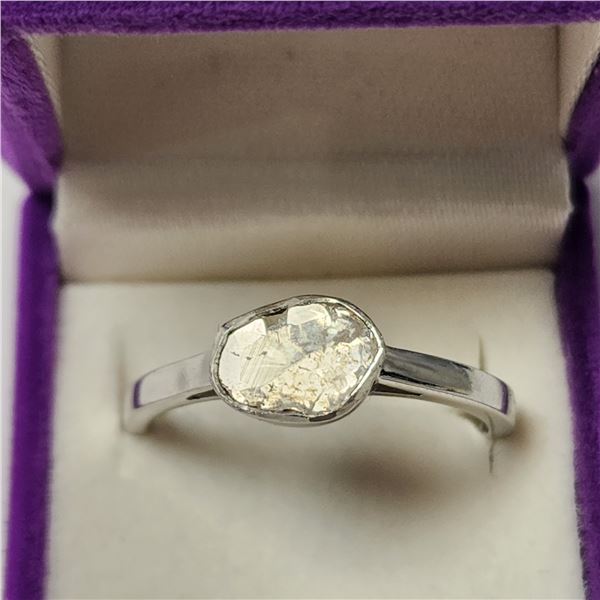 SILVER DIAMOND BEZEL SET (0.56CT) RING