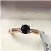Image 1 : 10K ROSE GOLD BLACK DIAMOND(0.33CT) RING (SIZE 6)