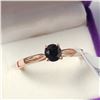 Image 2 : 10K ROSE GOLD BLACK DIAMOND(0.33CT) RING (SIZE 6)