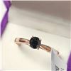 Image 3 : 10K ROSE GOLD BLACK DIAMOND(0.33CT) RING (SIZE 6)