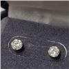 Image 3 : 14K YELLOW GOLD CZ EARRINGS