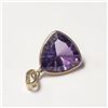 Image 2 : 14K YELLOW GOLD AMETHYST(5.5CT) PENDANT