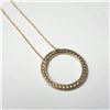 Image 2 : 10K YELLOW GOLD CZ 18" NECKLACE
