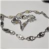 Image 1 : SILVER 39.36G NECKLACE AND BRACELET SET