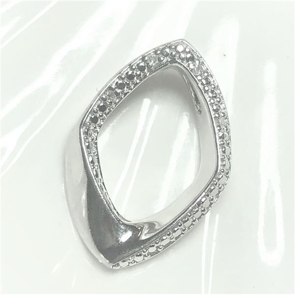 SILVER DIAMOND PENDANT
