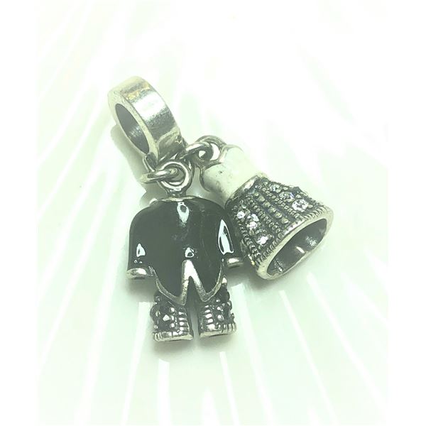 SILVER CUBIC ZIRCONIA PENDANT