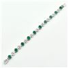 Image 3 : SILVER GREEN ONYX CZ(13.15CT) RHODIUM PLATED