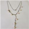 Image 1 : SILVER FRESHWATER PEARL NECKLACE