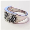 Image 3 : SILVER CUBIC ZIRCONIA RING (SIZE 7)(WEIGHT 4.04G)