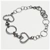 Image 3 : SILVER CUBIC ZIRCONIA BRACELET (~LENGTH 7INCHES)