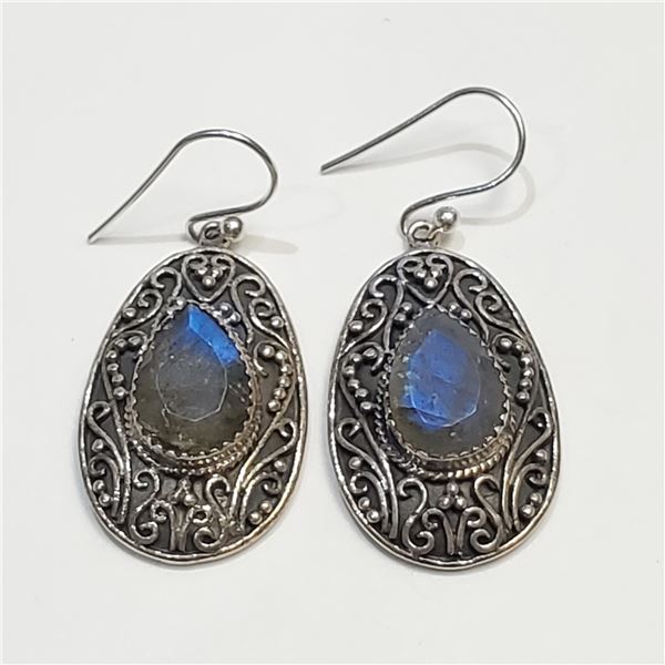 LABRADORITE EARRINGS (~WEIGHT 11.73G)