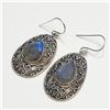 Image 3 : LABRADORITE EARRINGS (~WEIGHT 11.73G)