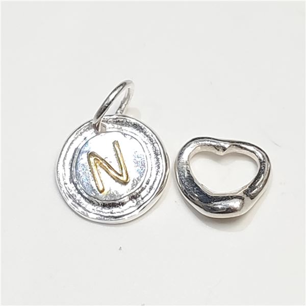 SILVER LOT OF 2 PENDANT