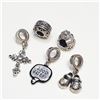 Image 3 : SILVER PANDORA STYLE BEADS PACK OF 5