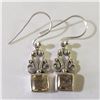 Image 1 : SILVER CITRINE EARRINGS (~WEIGHT 3.53G)