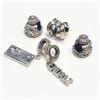 Image 3 : SILVER PANDORA STYLE BEAD PACK OF 5 (WEIGHT 12.4G)
