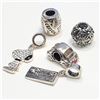 Image 3 : SILVER PACK OF 5 PANDORA STYLE BEADS (~WEIGHT 14G)