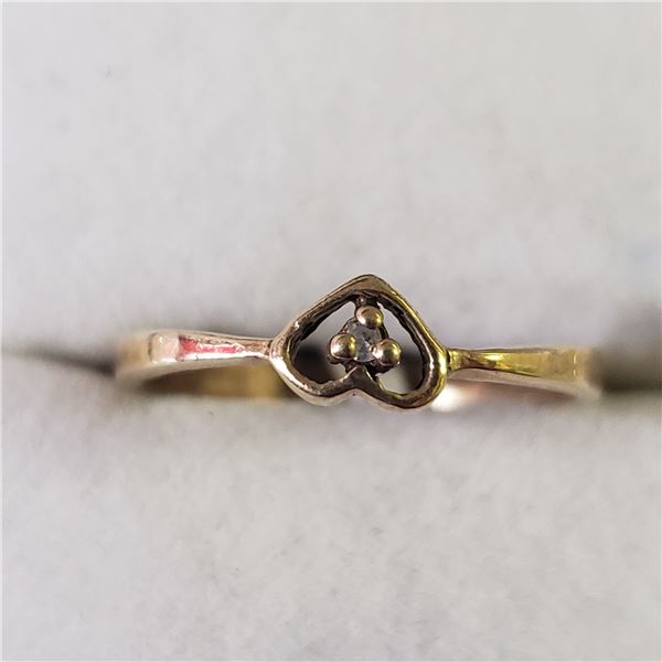 10K YELLOW GOLD DIAMOND(0.01CT) RING