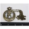 Image 1 : NEW AQUARIUS THEME POCKET WATCH WITH CHAIN