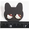 Image 1 : NEW HELLO KITTY THEME STUD EARRINGS