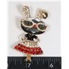Image 1 : NEW LARGE RHINESTONE FASHION BUNNY BROOCH