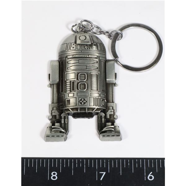 NEW R2D2 STAR WARS THEME METAL KEY CHAIN