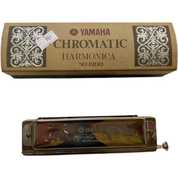Vintage Yamaha Chromatic Harmonica In Box 1200