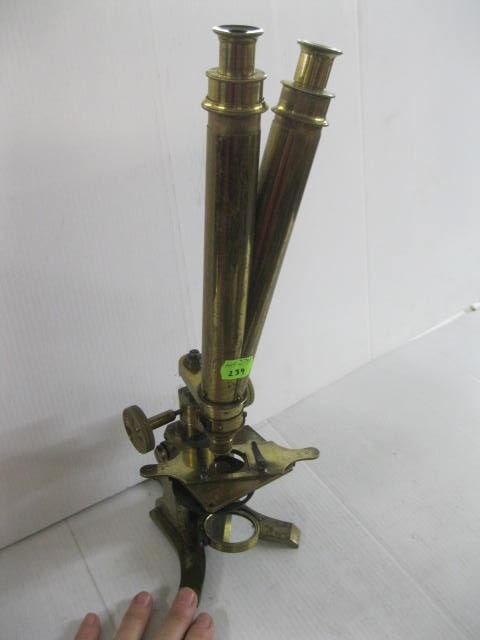 UNIQUE BRASS MICROSCOPE
