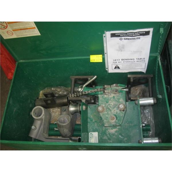 GREENLEE BENDING TABLE FOR HYDRAULIC BENDER