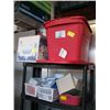 Image 1 : MISC: CHRISTMAS ORNAMENTS & PLASTIC STORAGE BOXES