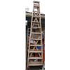 Image 1 : 12' WOODEN STEPLADDER