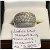 Image 1 : LADIES 10kt DIAMOND RING, 2.45tcw (94 DIAMONDS) W/A $3,885, SZ 9