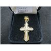 Image 2 : 10kt CROSS PENDANT W/"AS IS" DIAMONDS