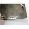 Image 2 : NAVAJO MARKED STERLING SM. BELT BUCKLE