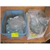 Image 1 : SM. BIN OF LAG BOLTS & WASHERS & BOX OF SM. CHAIN