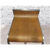 Image 2 : Eurostyle Metal Adjustable Swivel Barstool w/ Walnut Seat 14"x13"x24"H (Extends to 34"H)