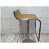 Image 3 : Eurostyle Metal Adjustable Swivel Barstool w/ Walnut Seat 14"x13"x24"H (Extends to 34"H)