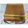 Image 8 : Eurostyle Metal Adjustable Swivel Barstool w/ Walnut Seat 14"x13"x24"H (Extends to 34"H)