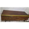 Image 10 : Environment Furniture Coffee Table w/ Reclaimed Peroba Wood Sides & Metal Legs 60"x22"x16"H