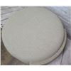 Image 2 : Bernhardt Furniture Company 306-017 Ottoman w/ Oatmeal Woven Upholstery 31"dia, 18"H