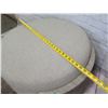 Image 9 : Bernhardt Furniture Company 306-017 Ottoman w/ Oatmeal Woven Upholstery 31"dia, 18"H