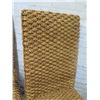 Image 3 : Qty 2 Wooden Dining Chairs w/ Seagrass Woven Seats & Backs 17"x19"x42"H
