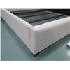 Image 8 : Pottery Barn King Size Off-White Woven Fabric Bed Frame & Headboard 80"x84"x43"H