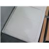 Image 9 : White Queen Size White Leather Bed Frame & Headboard 62"x80"x33"H (no legs or hardware)
